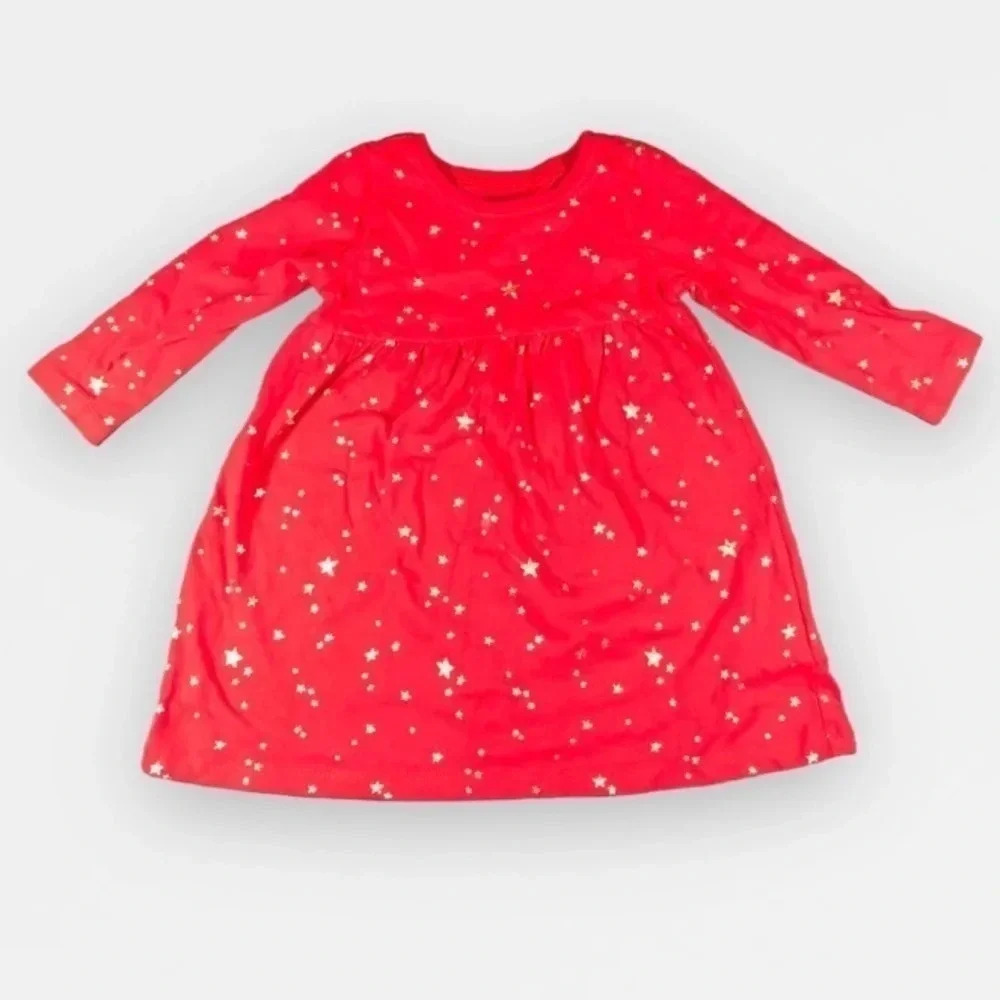 Old Navy Red Girls Dress - 6-12M